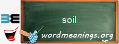 WordMeaning blackboard for soil